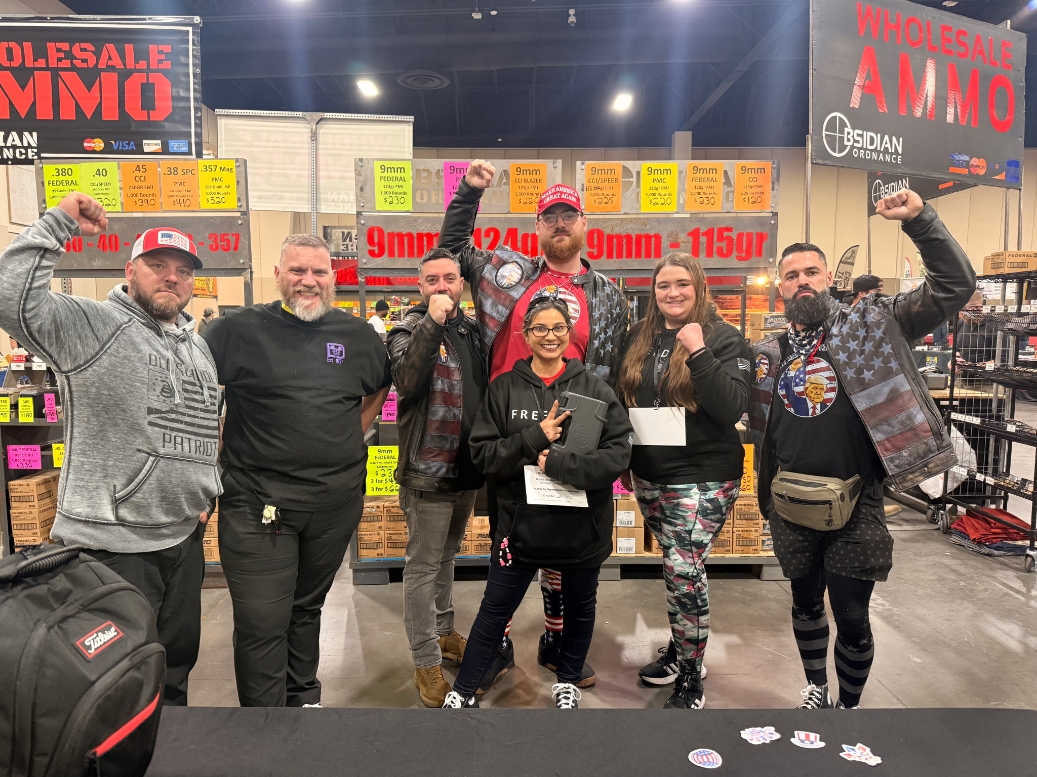 The MAGA Boyz at a firearms expo