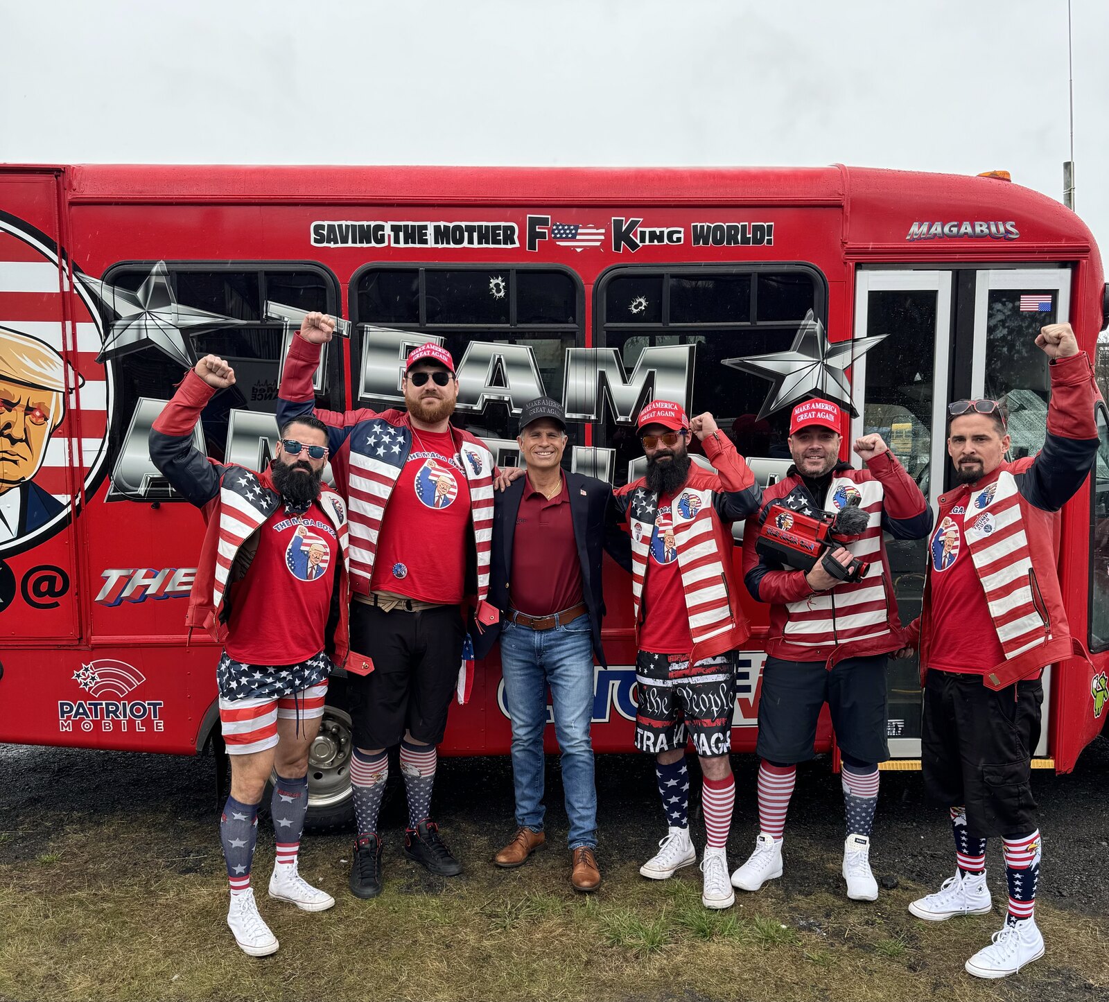 The MAGA Boyz with their MAGABUS